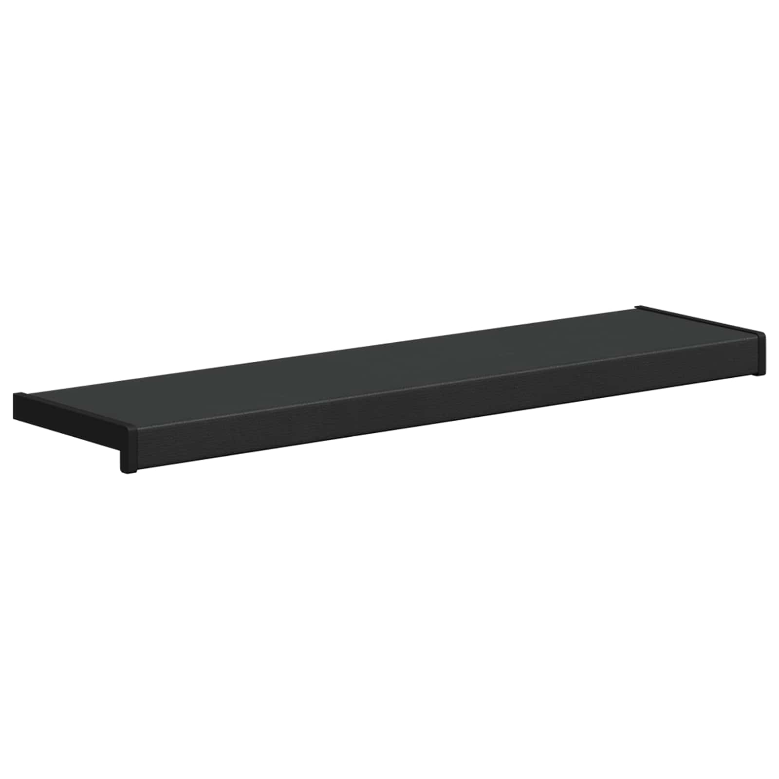 Raamsokkel Zwart met houten nerf 60 x 25 x 4,5 cm PVC image 3