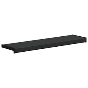 Parapet okna Černý s dřevěnou strukturou 60 x 25 x 4,5 cm PVC - obrázek 3