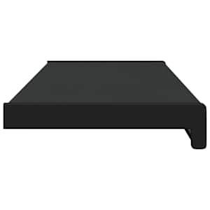 Parapet okna Černý s dřevěnou strukturou 80 x 25 x 4,5 cm PVC - obrázek 6