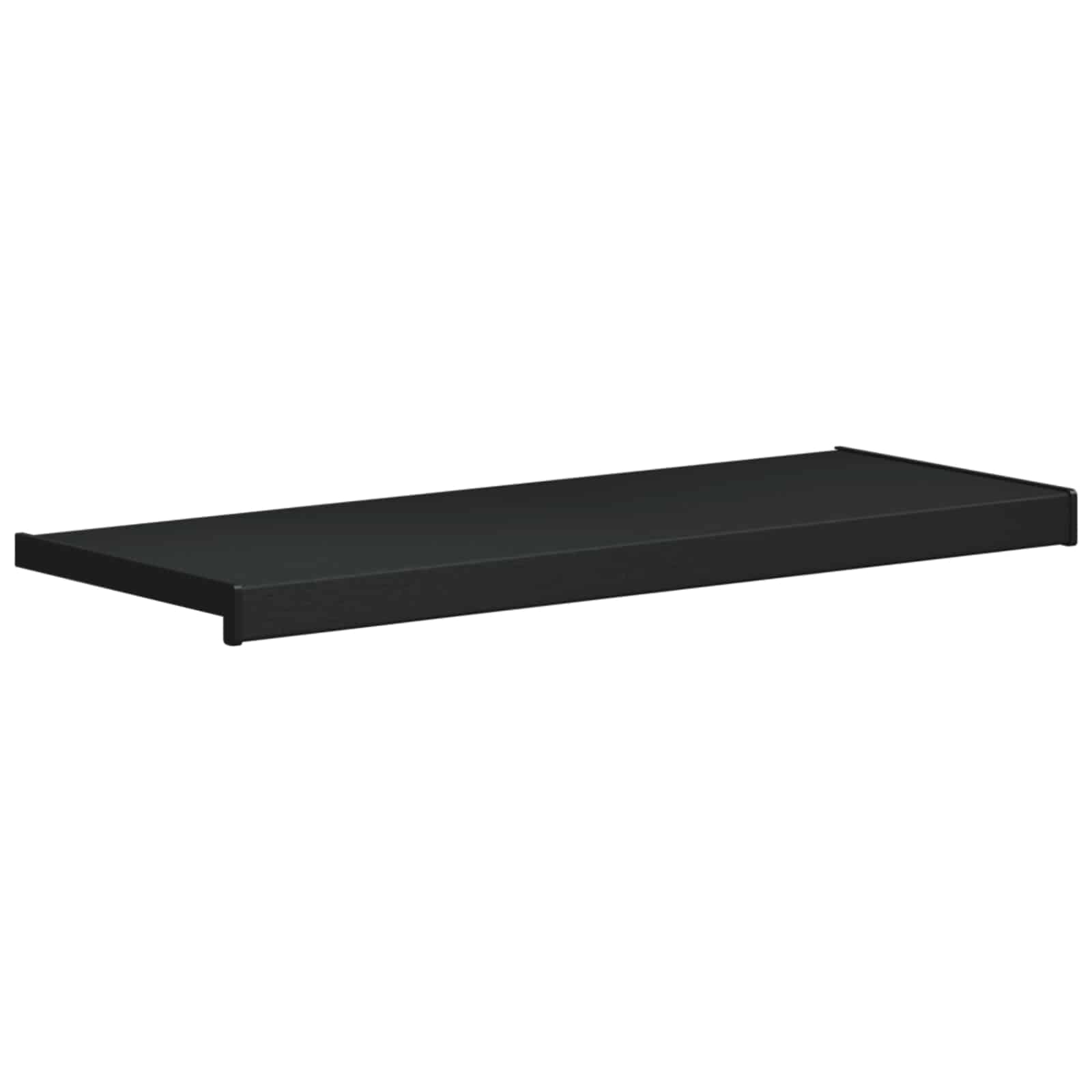 Raamsokkel Zwart met houten nerf 100 x 30 x 4,5 cm PVC image 2