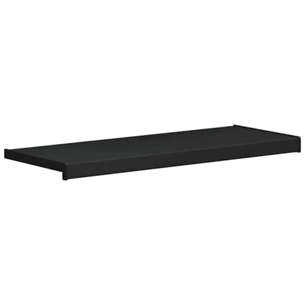 vidaXL Akna aluskate Musta puidu mustriga 100 x 30 x 4,5 cm PVC