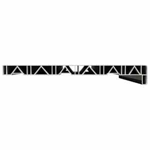Parapet okna Černý s dřevěnou strukturou 100 x 30 x 4,5 cm PVC - obrázek 5