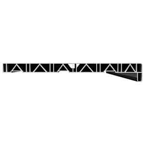 Parapet okna Černý s dřevěnou strukturou 140 x 30 x 4,5 cm PVC - obrázek 4