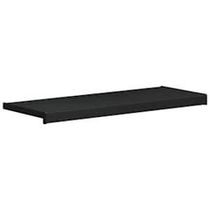 Parapet okna Černý s dřevěnou strukturou 60 x 35 x 4,5 cm PVC - obrázek 2