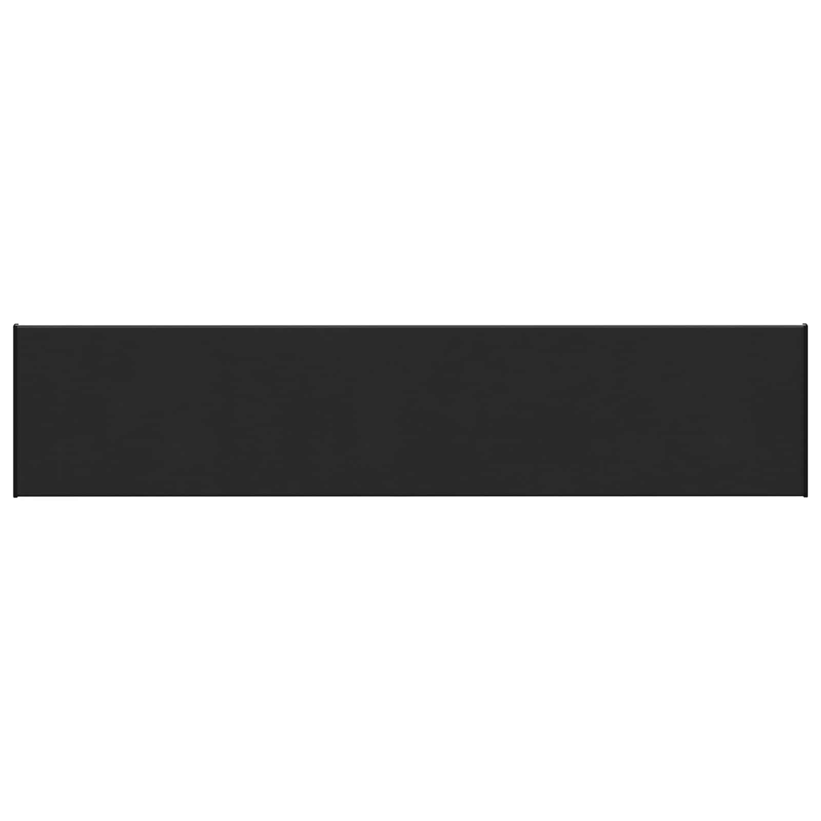 Raamsokkel Zwart met houten nerf 120 x 35 x 4,5 cm PVC image 2