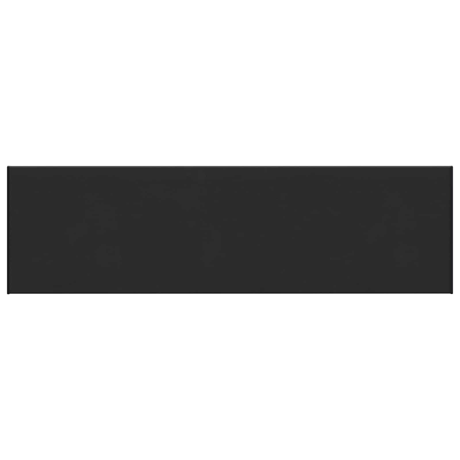 Raamsokkel Zwart met houten nerf 160 x 40 x 4,5 cm PVC image 2
