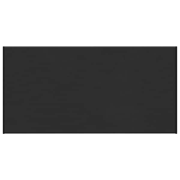 vidaXL Akna aluskate Musta puidu mustriga 60 x 45 x 4,5 cm PVC