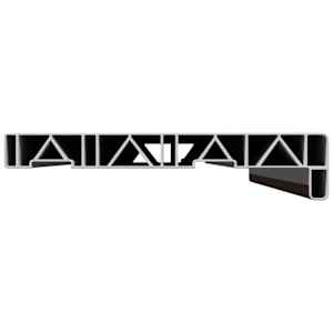 Parapet okna Hnědé dřevo 100 x 20 x 4,5 cm PVC - obrázek 4