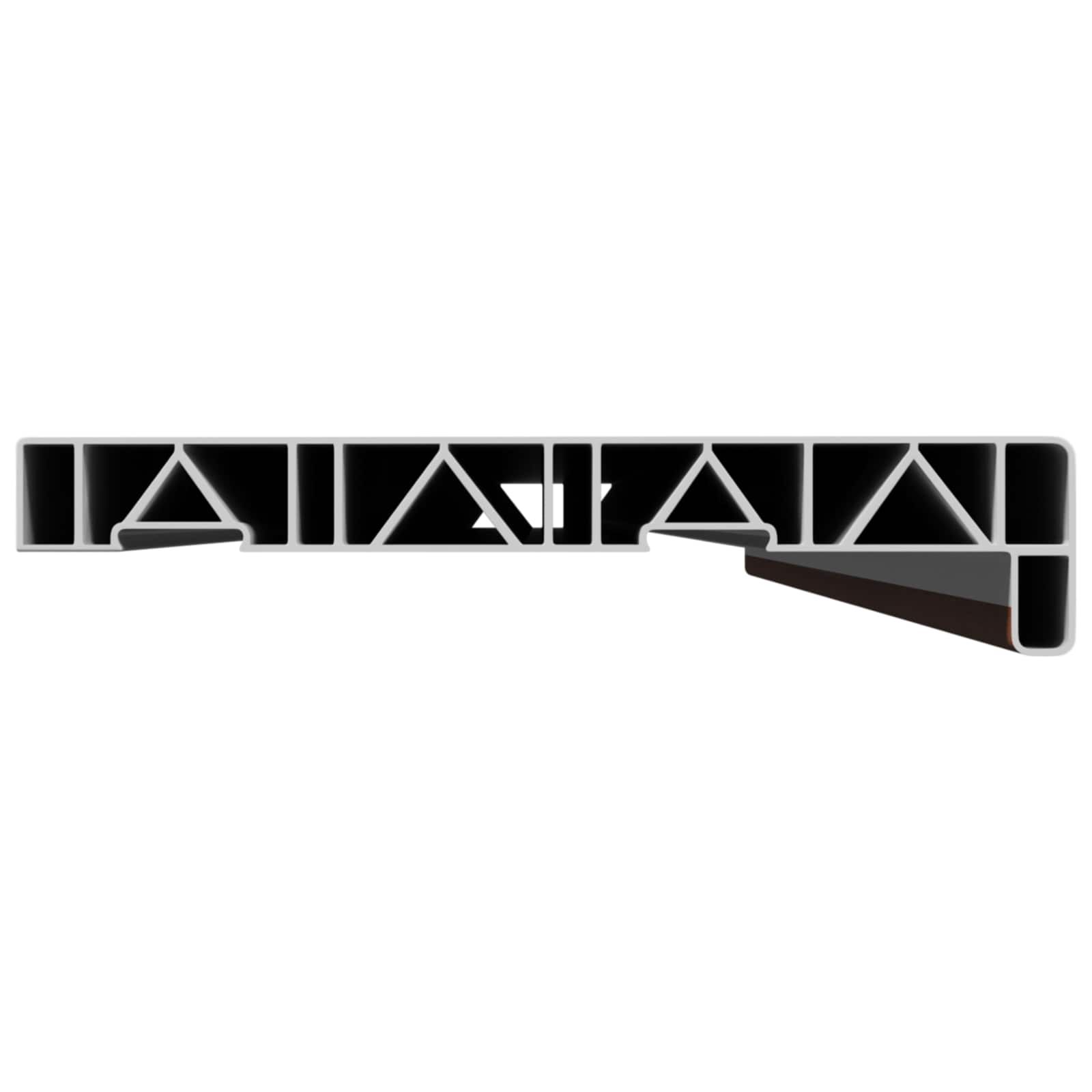 Raamsokkel Bruin hout 140 x 20 x 4,5 cm PVC image 4