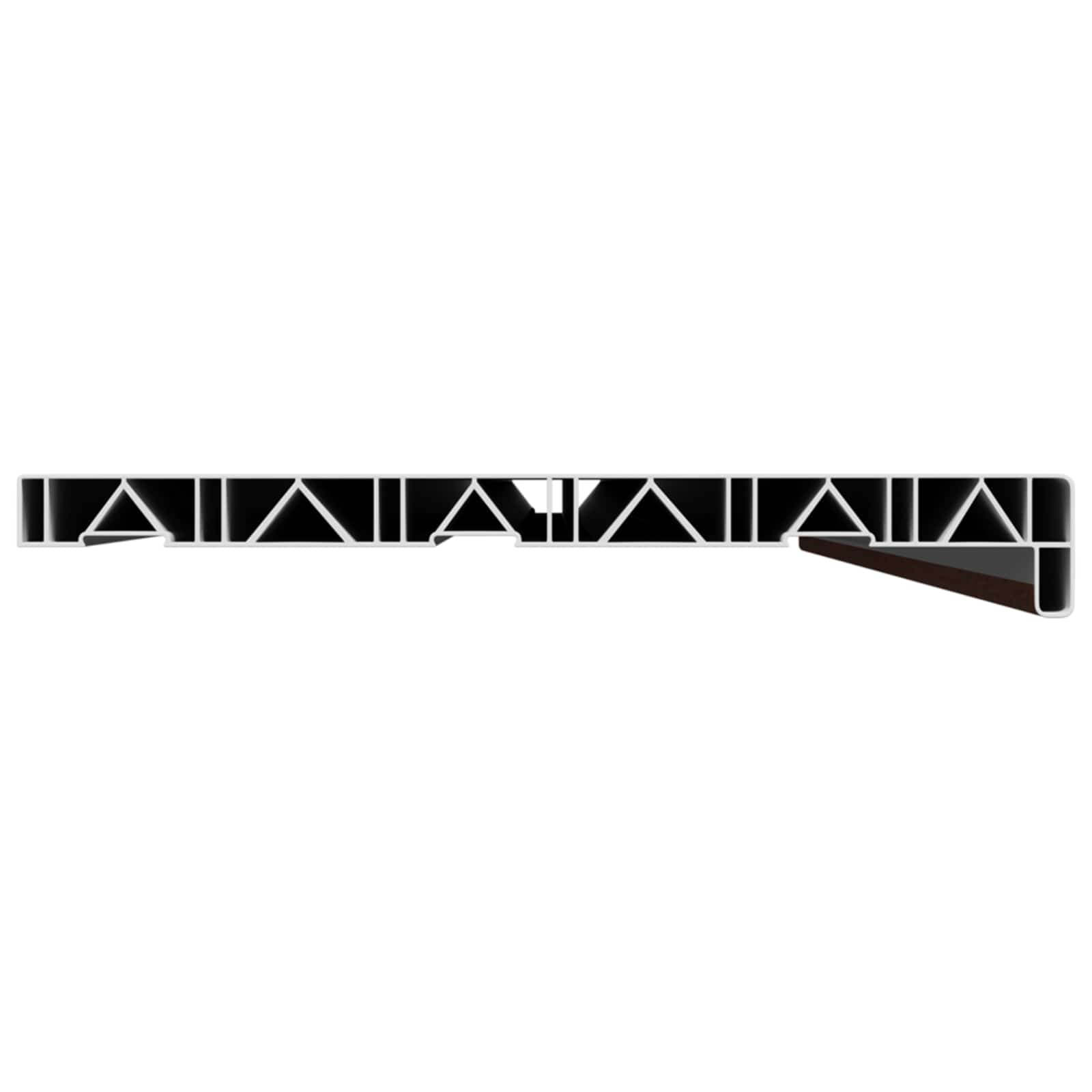 Ikkunakynnys Ruskea puu 120 x 35 x 4,5 cm Polyvinyylikloridi - Image 4