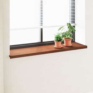 Parapet okna Hnědé dřevo 120 x 40 x 4,5 cm PVC - obrázek 1