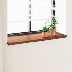Parapet okna Hnědé dřevo 120 x 50 x 4,5 cm PVC - obrázek 1