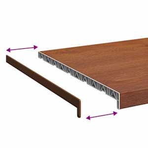Parapet okna Hnědé dřevo 160 x 50 x 4,5 cm PVC - obrázek 8