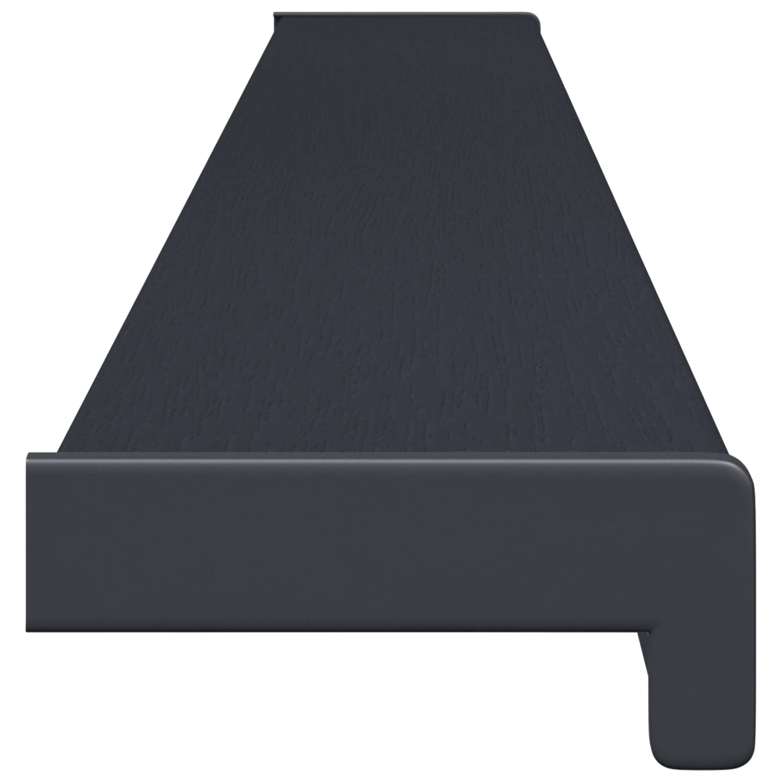 Raamsokkel Antraciet met houten nerf 140 x 10 x 4,5 cm PVC image 4