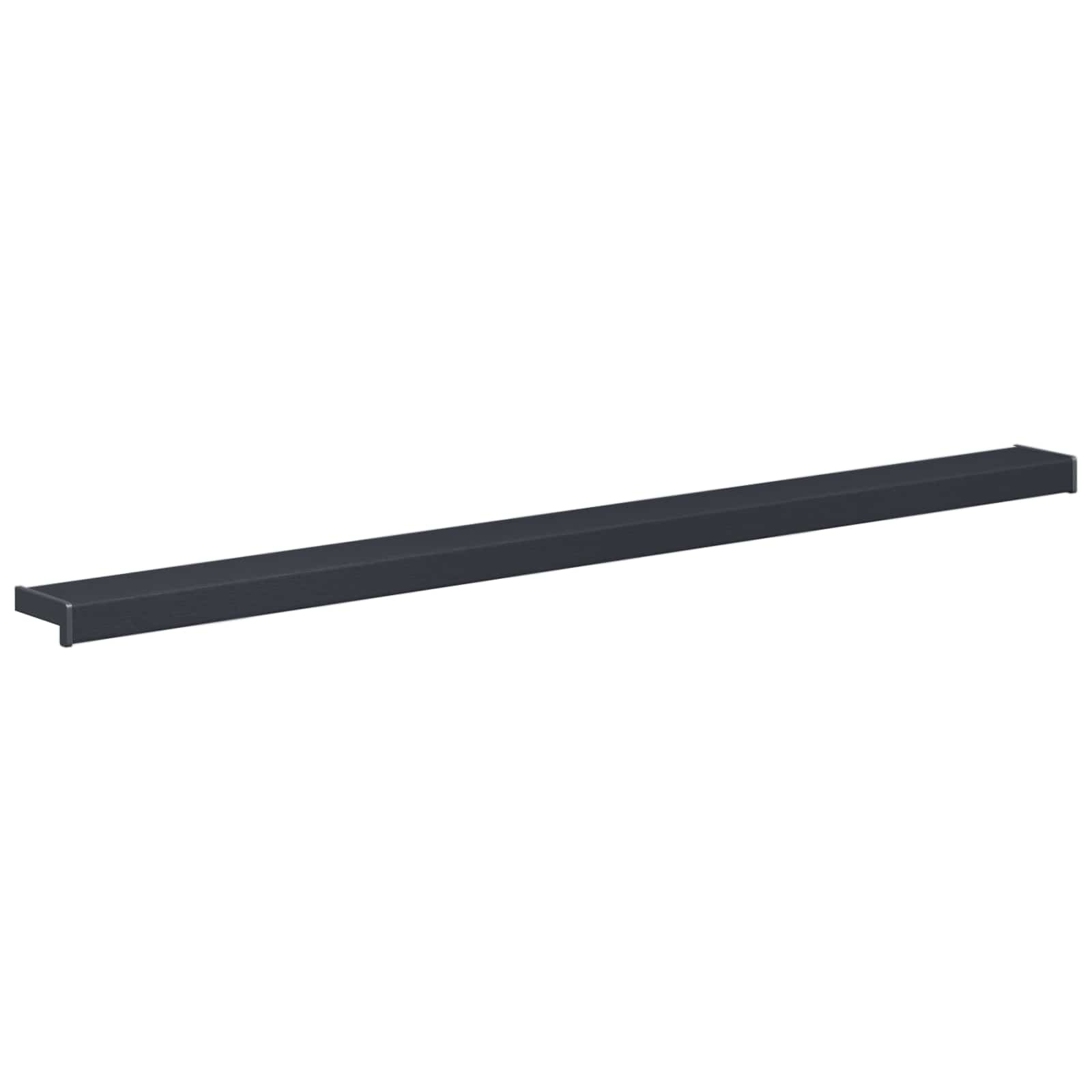 Raamsokkel Antraciet met houten nerf 160 x 10 x 4,5 cm PVC image 2