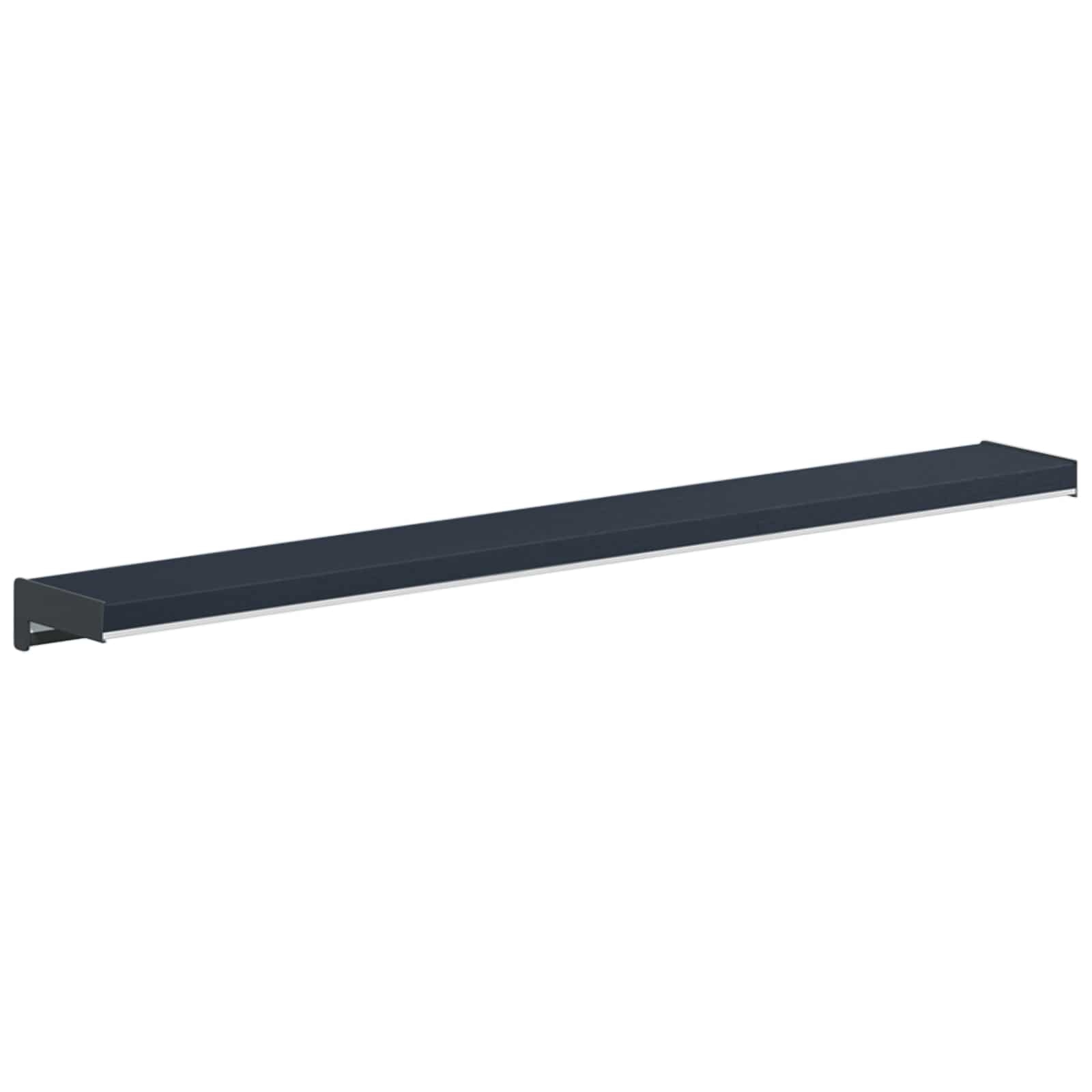 Raamsokkel Antraciet met houten nerf 80 x 15 x 4,5 cm PVC image 6