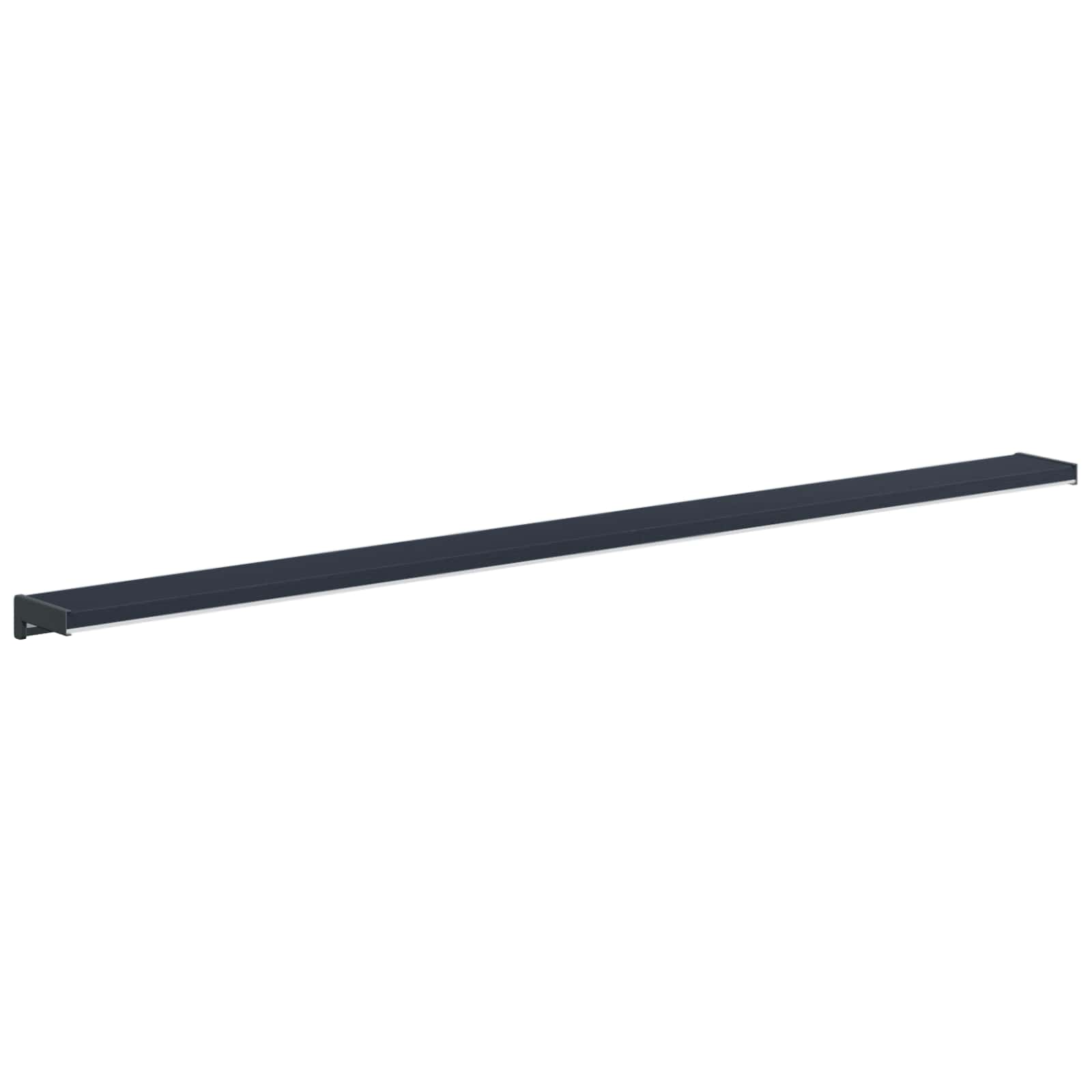 Raamsokkel Antraciet met houten nerf 140 x 15 x 4,5 cm PVC image 6