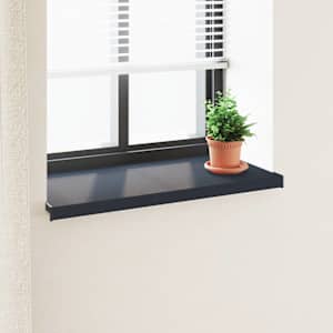 Parapet okna Antracitový s dřevěnou strukturou 60 x 45 x 4,5 cm - obrázek 1