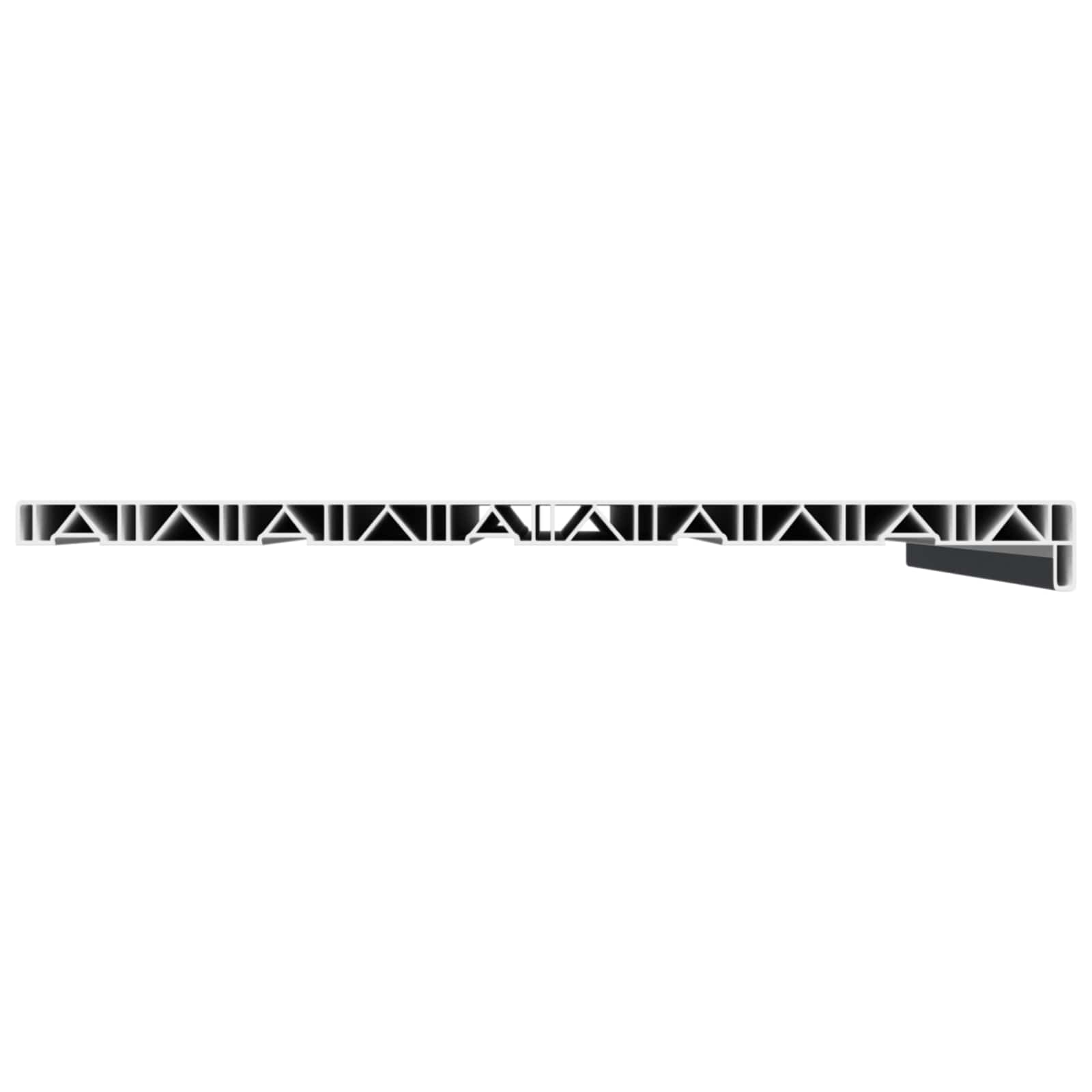 Raamsokkel Antraciet met houten nerf 80 x 50 x 4,5 cm PVC image 5