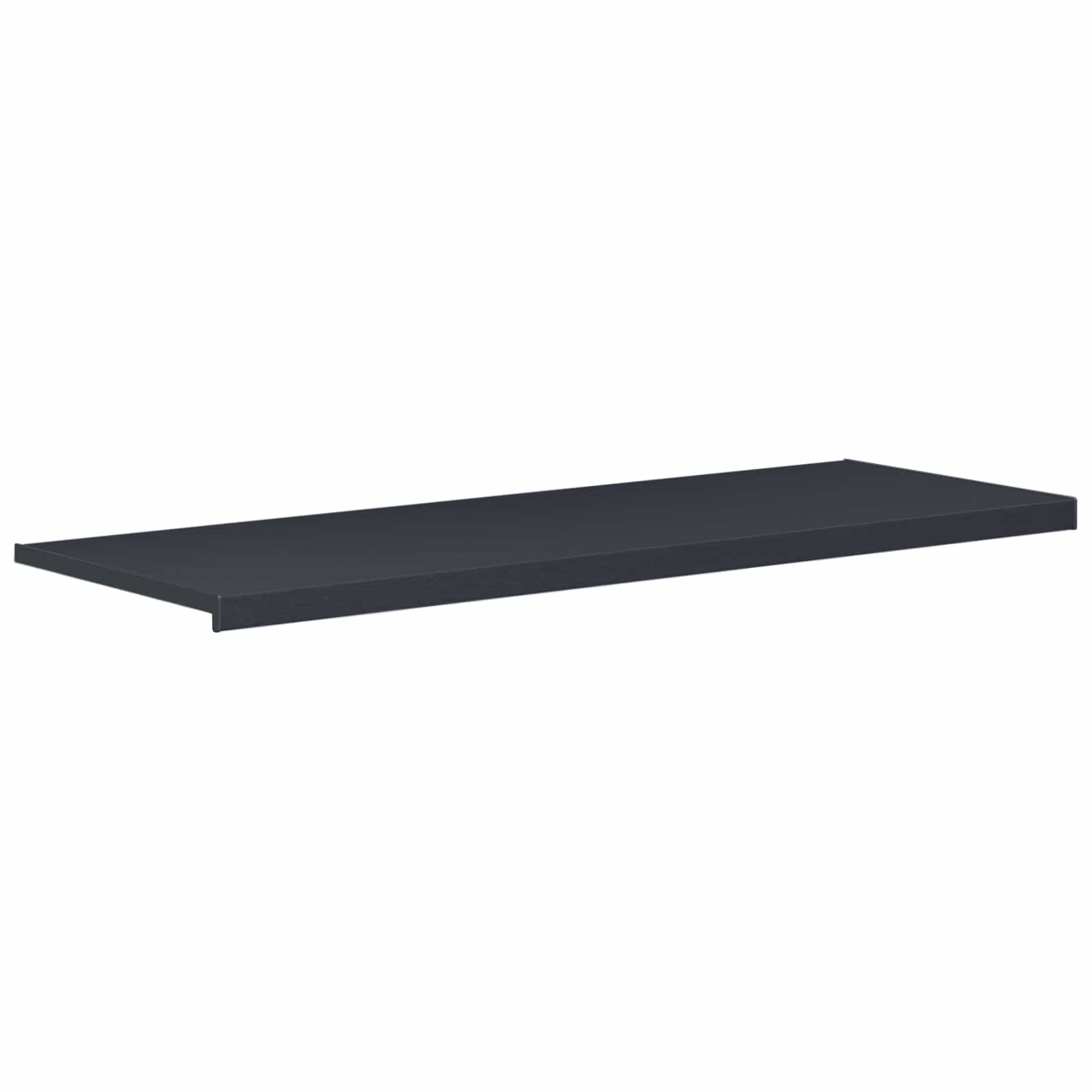 Raamsokkel Antraciet met houten nerf 120 x 50 x 4,5 cm PVC image 2