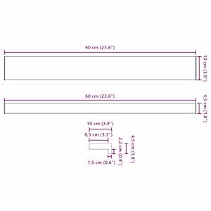 Parapet okna Mramorová textura 60 x 10 x 4,5 cm PVC - obrázek 13