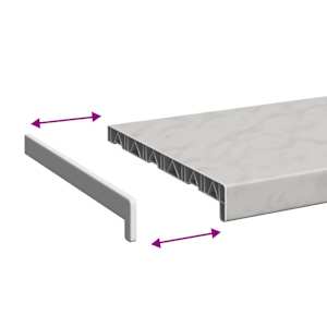 Parapet okna Mramorová textura 120 x 35 x 4,5 cm PVC - obrázek 8