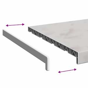 Parapet okna Mramorová textura 80 x 40 x 4,5 cm PVC - obrázek 8