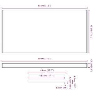 Parapet okna Mramorová textura 80 x 45 x 4,5 cm PVC - obrázek 13