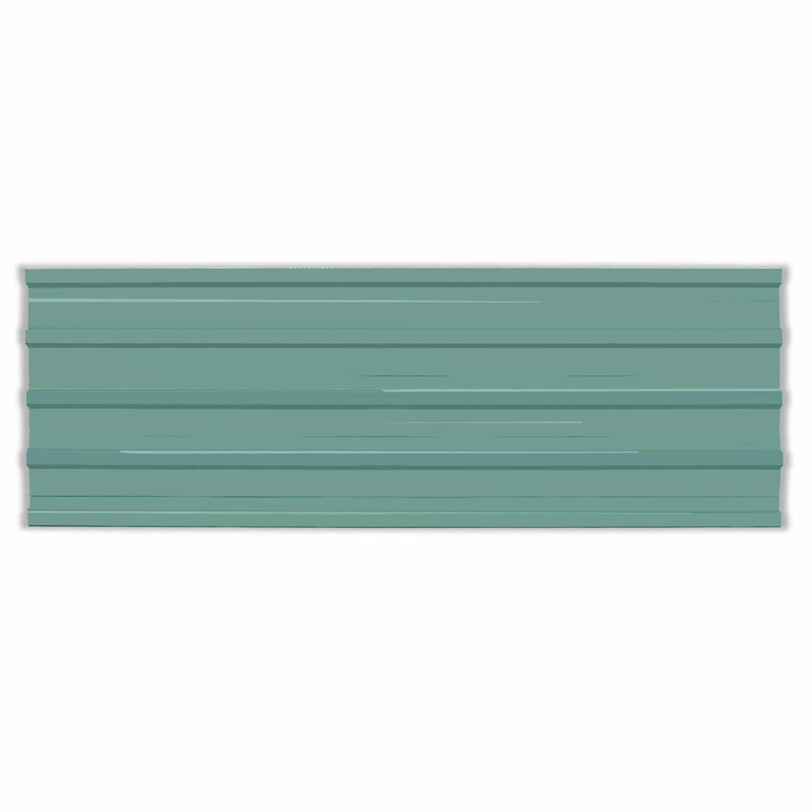 Tagpanel 12 stk. Grøn 129 x 45 cm Galvaniseret stål - Billede 2
