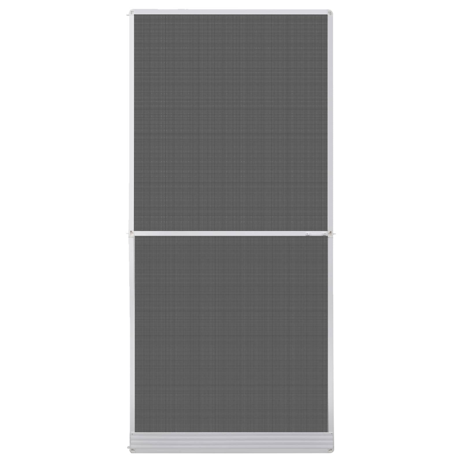 vidaXL Scharnierend Insectenscherm Wit en zwart 100 x 215 cm