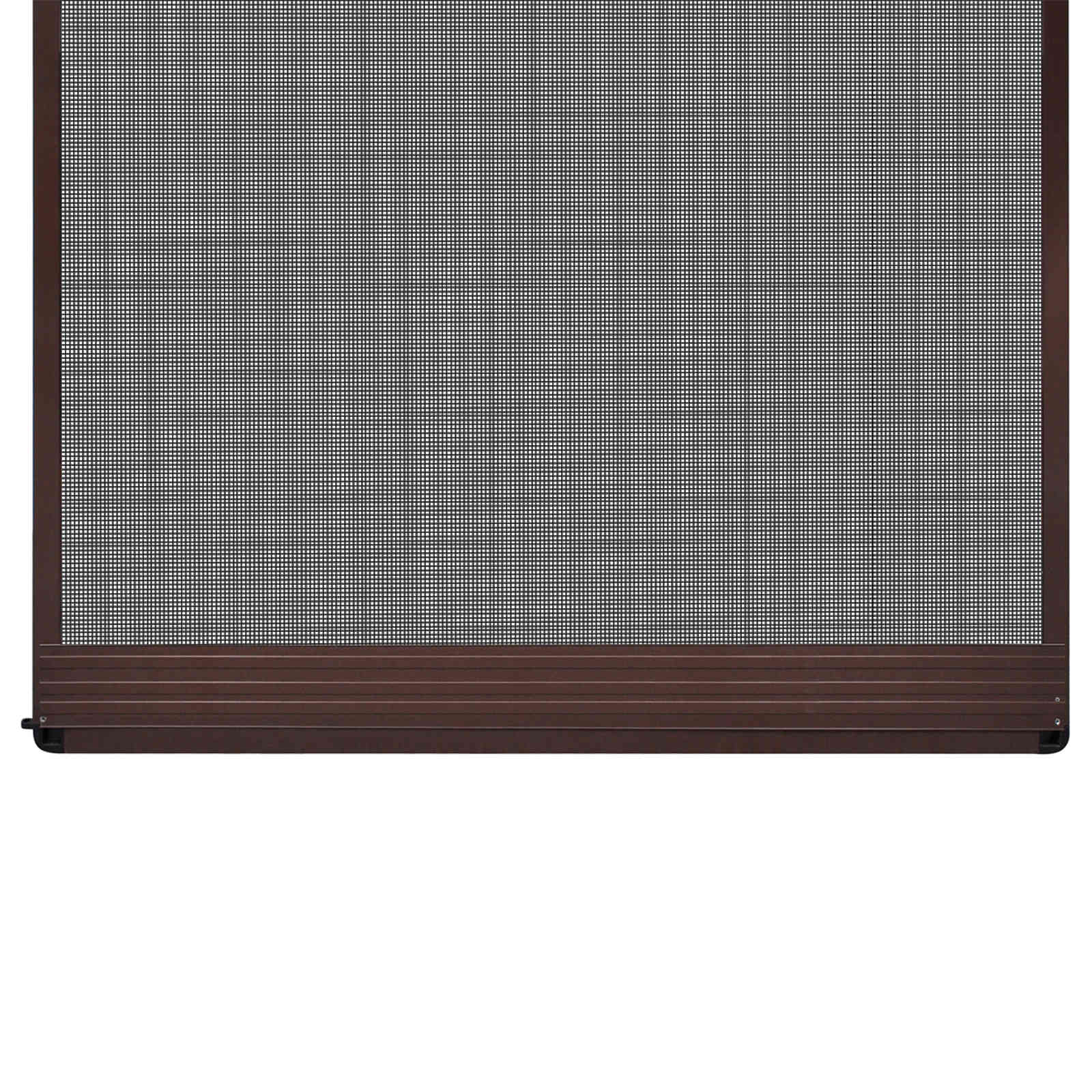 vidaXL Scharnierend Insectenscherm Bruin en zwart 100 x 215 cm