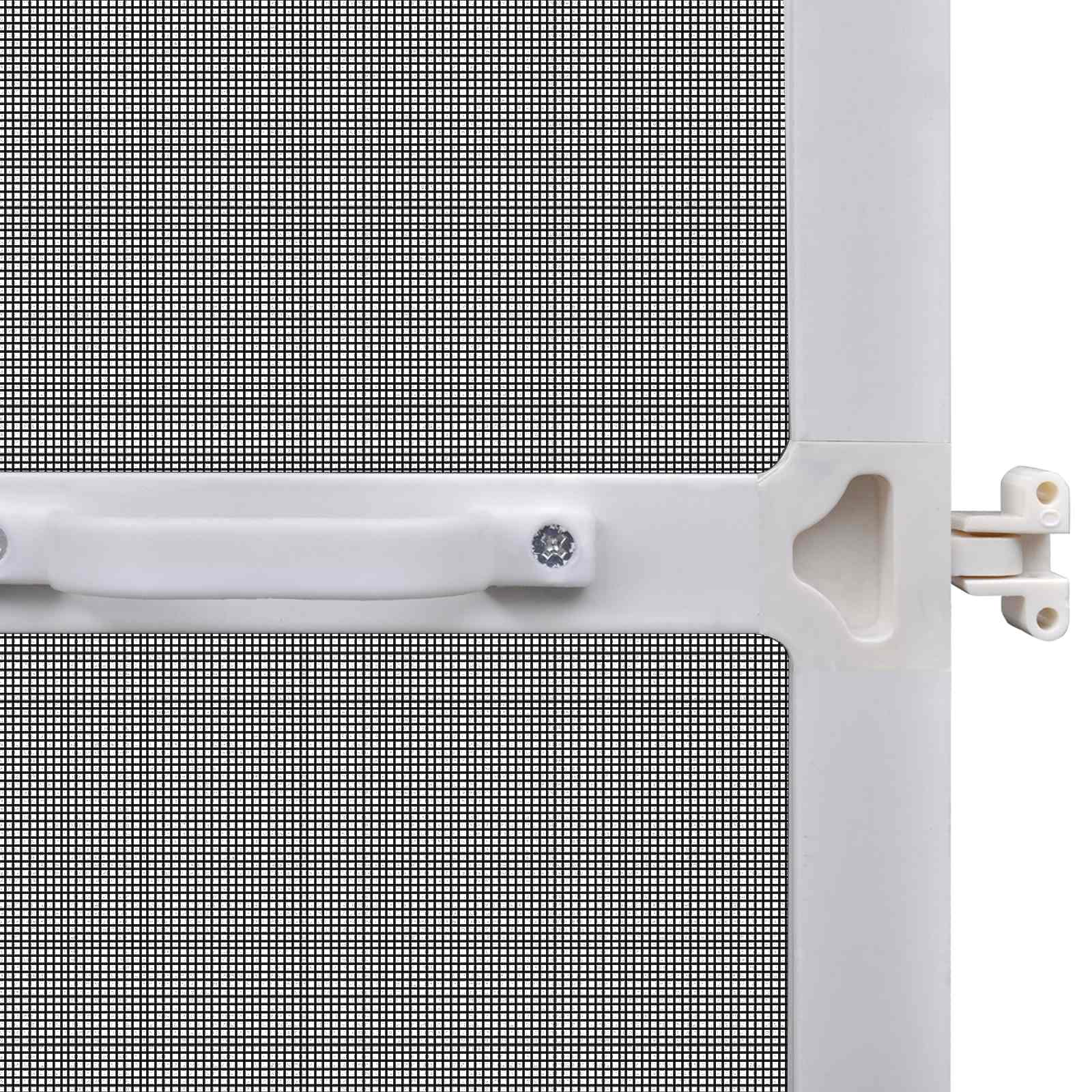 vidaXL Scharnierend Insectenscherm Wit en zwart 120 x 240 cm