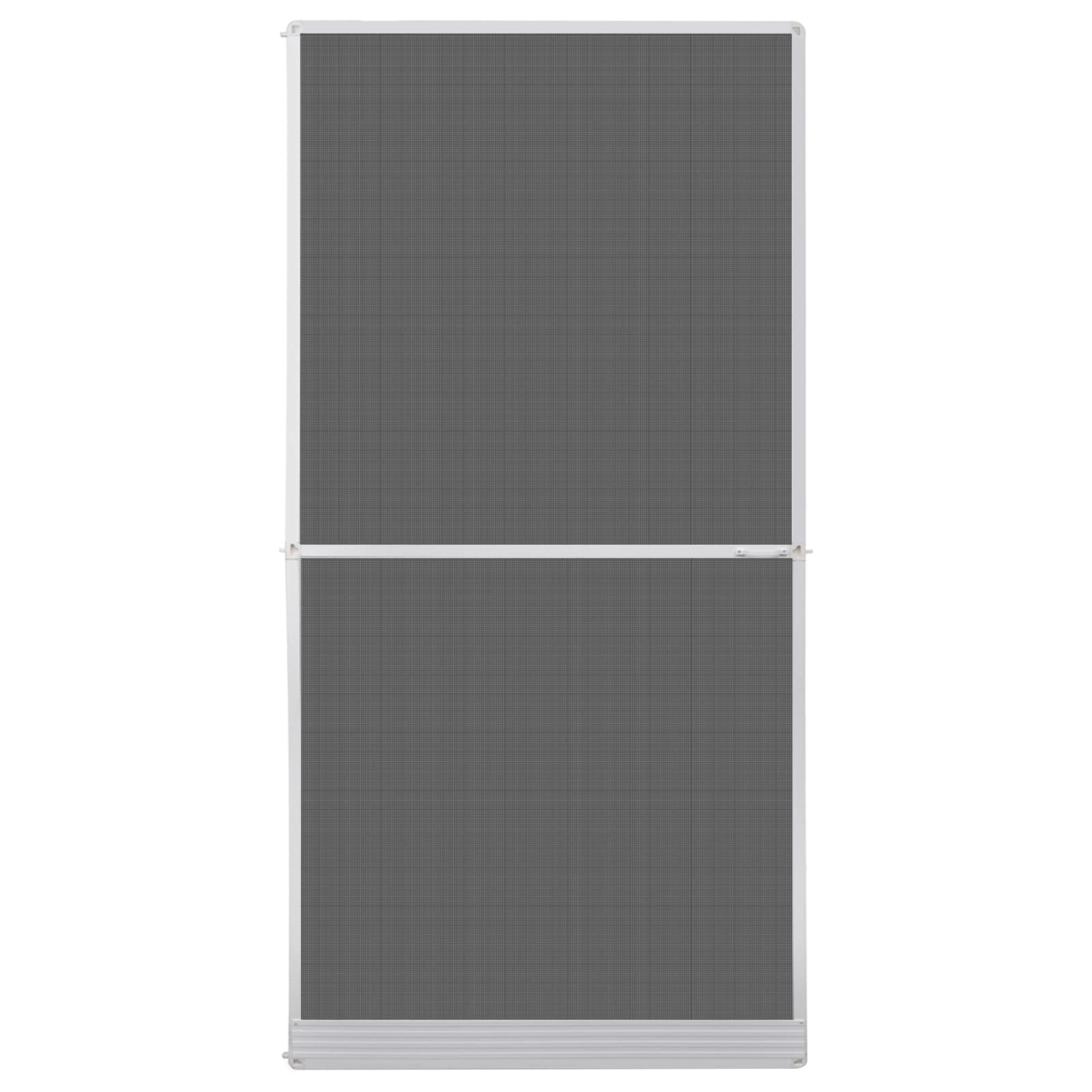 vidaXL Scharnierend Insectenscherm Wit en zwart 120 x 240 cm