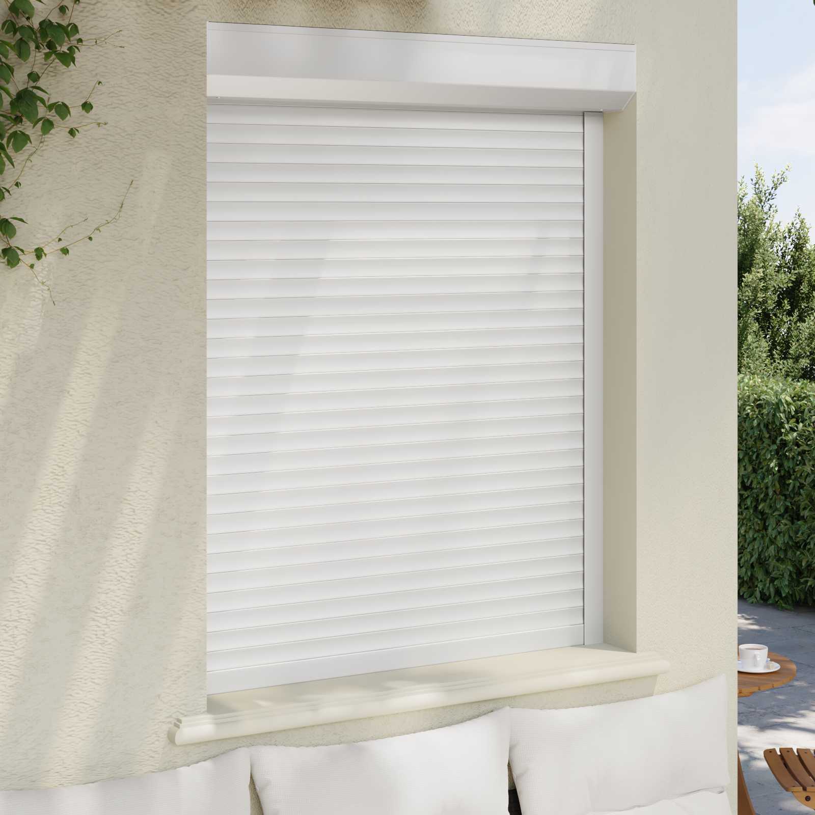 Ρολό εισόδου Λευκός 100 x 130 cm Αλουμίνιο και Πολυουρεθάνη - Image 3