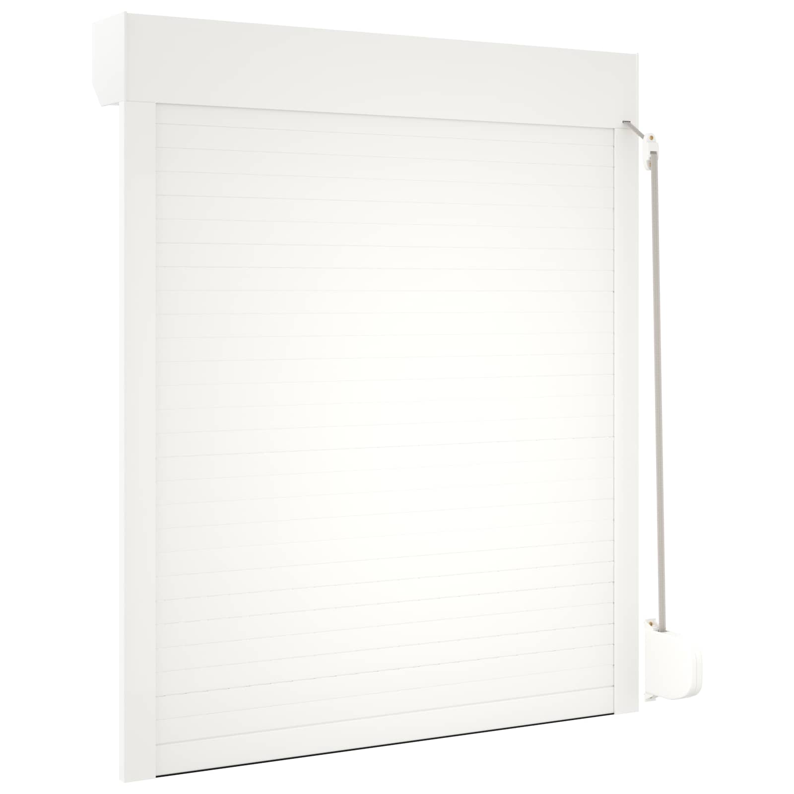 vidaXL Rollladen Weiß 100 x 130 cm Aluminium und Polyurethan – Bild 6