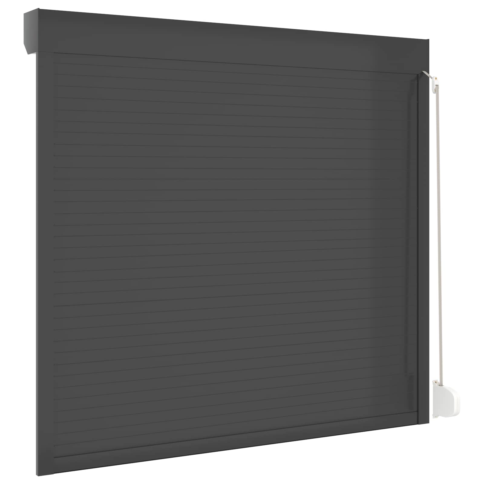 Roljaloezie Antraciet 160 x 150 cm Aluminium en Polyurethaan - Afbeelding 6