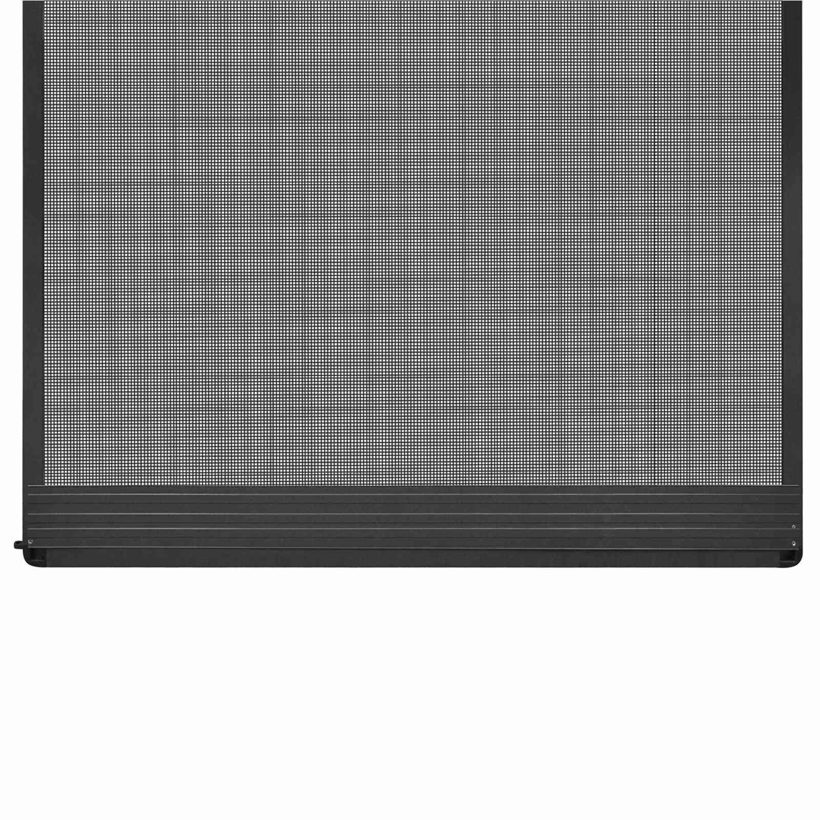 vidaXL Scharnierend Insectenscherm Antraciet en Zwart 100 x 215 cm