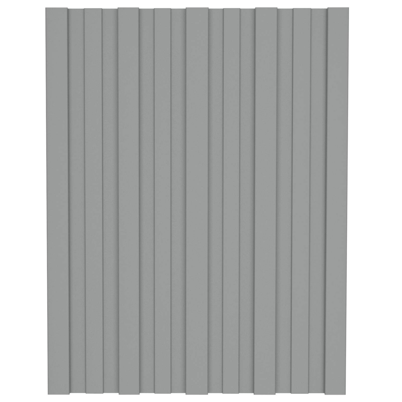 Πάνελ οροφής 12 τεμ. Γκρι 60 x 45 cm Γαλβανισμένος χάλυβας - Image 3