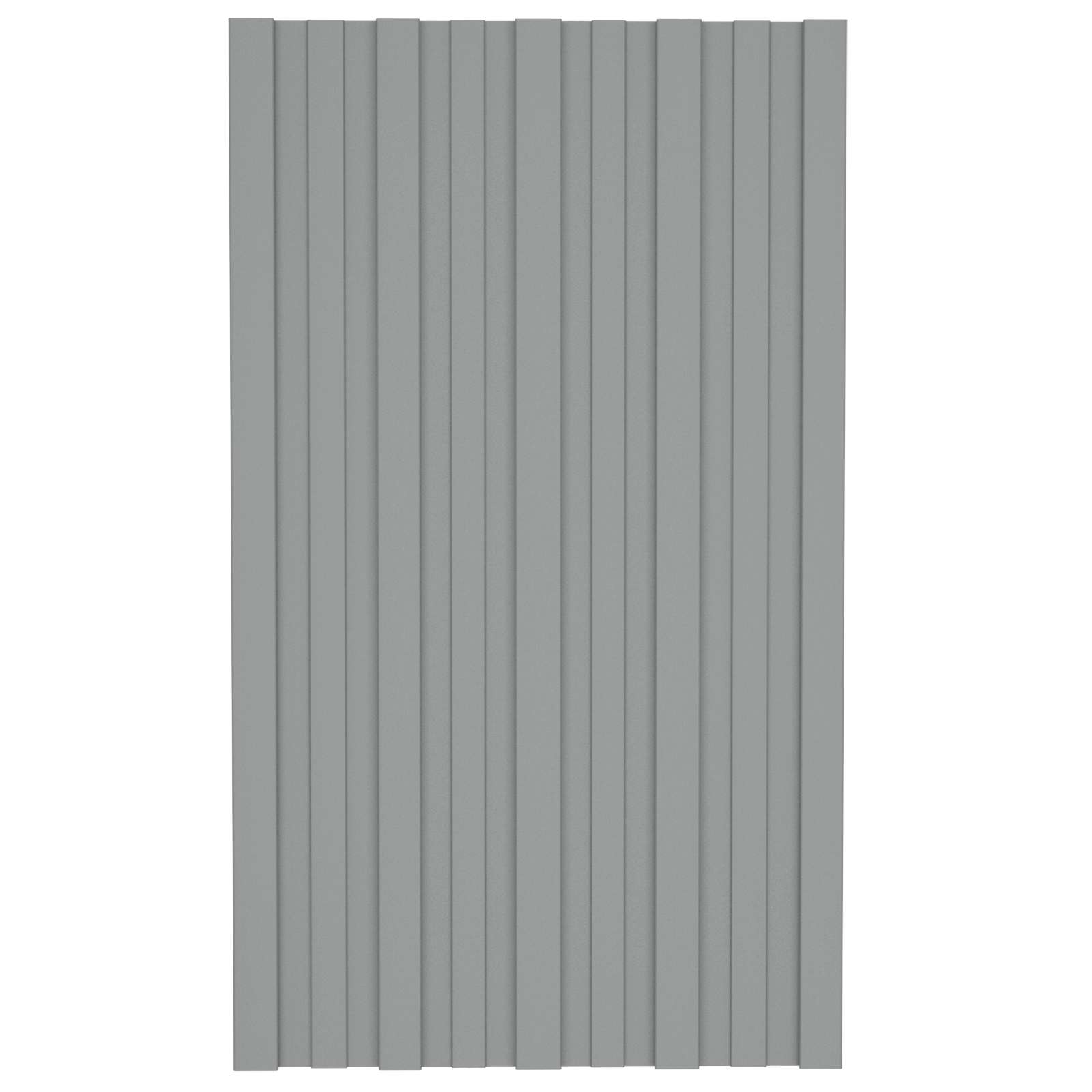 Πάνελ οροφής 12 τεμ. Γκρι 80 x 45 cm Γαλβανισμένος χάλυβας - Image 3