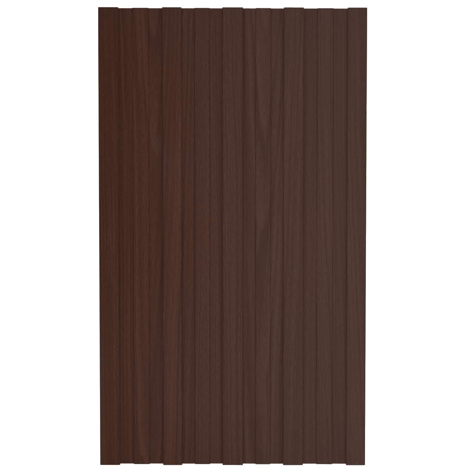 Πάνελ οροφής 36 τεμ. Καφέ 80 x 45 cm Γαλβανισμένος χάλυβας - Image 3