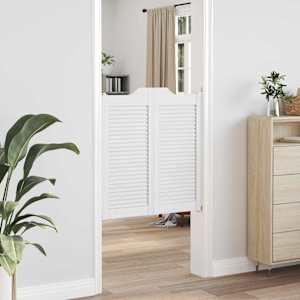 Kyvné dveře 2 pcs Bílá Masivní borovicové dřevo - obrázek 3