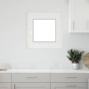 Okeno do suterénu RISOR 50 x 50 cm PVC a sklo Bílá - obrázek 1