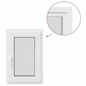 Okeno do suterénu RISOR 50 x 75 cm PVC a sklo Bílá - obrázek 8