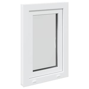 Okeno do suterénu RISOR 50 x 75 cm PVC a sklo Bílá - obrázek 6