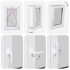 Okeno do suterénu RISOR 50 x 75 cm PVC a sklo Bílá - obrázek 10