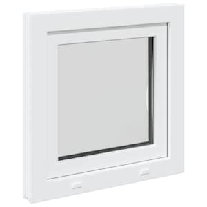 Okeno do suterénu RISOR 60 x 60 cm PVC a sklo Bílá - obrázek 6