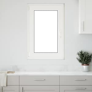 Okeno do suterénu RISOR 60 x 90 cm PVC a sklo Bílá - obrázek 1