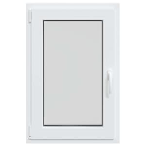 Okeno do suterénu RISOR 60 x 90 cm PVC a sklo Bílá - obrázek 4