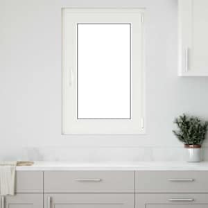 Okeno do suterénu RISOR 60 x 100 cm PVC a sklo Bílá - obrázek 1