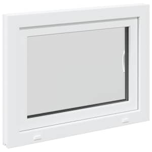 Okeno do suterénu RISOR 80 x 60 cm PVC a sklo Bílá - obrázek 6